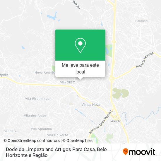 Dode da Limpeza and Artigos Para Casa mapa