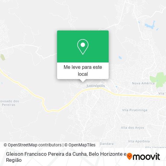 Gleison Francisco Pereira da Cunha mapa