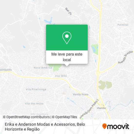 Erika e Anderson Modas e Acessorios mapa