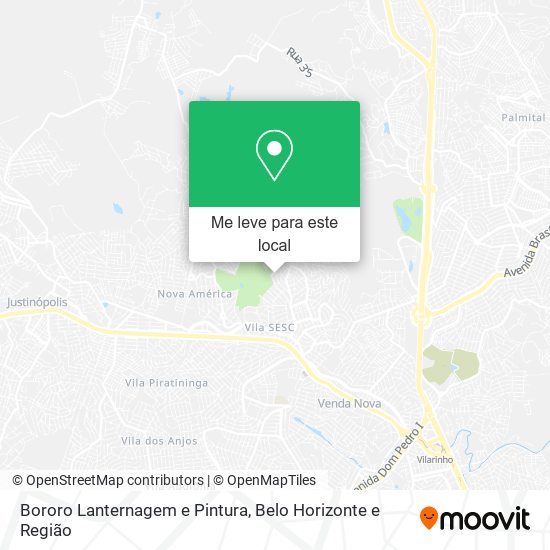 Bororo Lanternagem e Pintura mapa