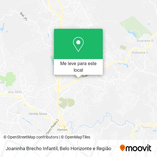Joaninha Brecho Infantil mapa