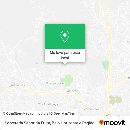Sorveteria Sabor da Fruta mapa