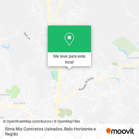 Sima Mix Concretos Usinados mapa