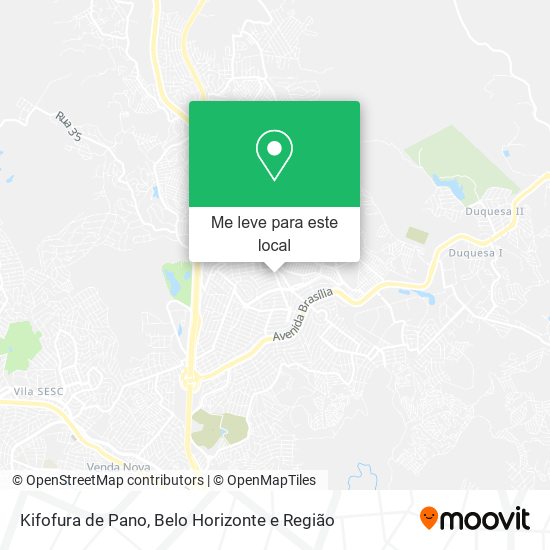 Kifofura de Pano mapa