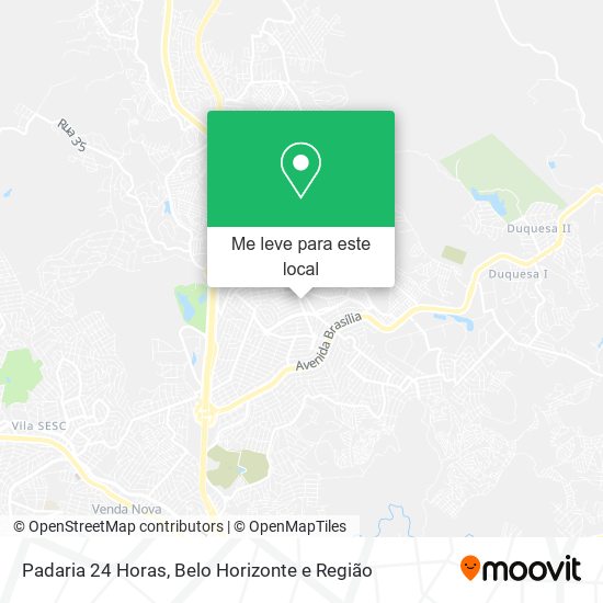 Padaria 24 Horas mapa