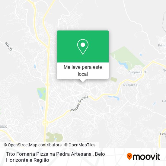 Tito Forneria Pizza na Pedra Artesanal mapa