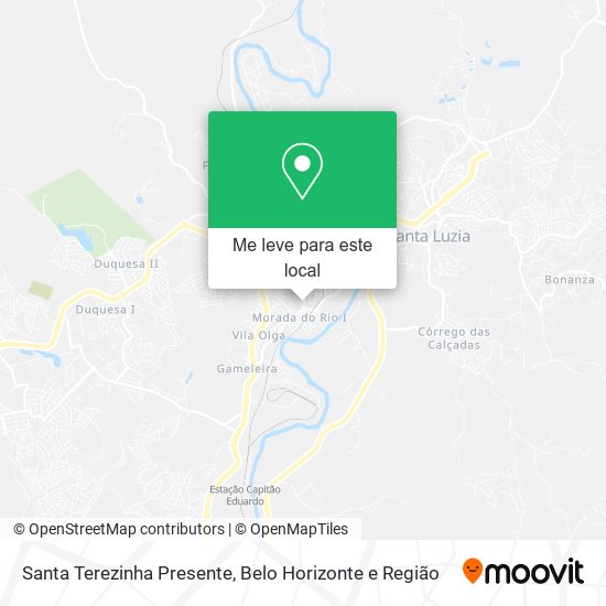 Santa Terezinha Presente mapa