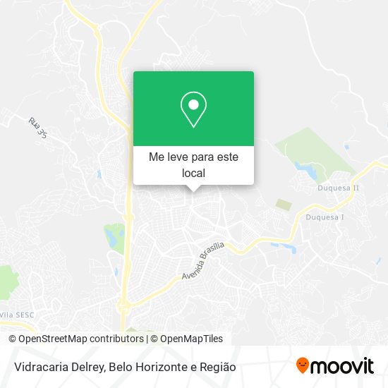 Vidracaria Delrey mapa