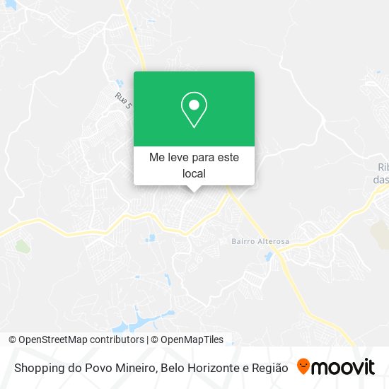 Shopping do Povo Mineiro mapa