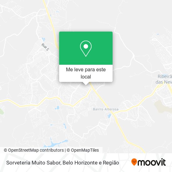 Sorveteria Muito Sabor mapa