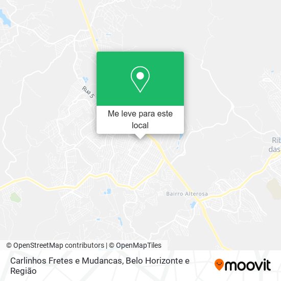 Carlinhos Fretes e Mudancas mapa