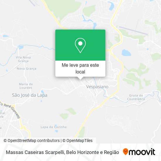 Massas Caseiras Scarpelli mapa