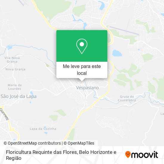 Floricultura Requinte das Flores mapa