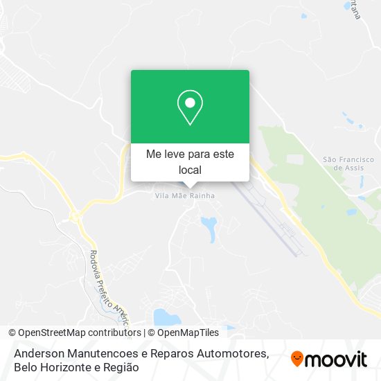 Anderson Manutencoes e Reparos Automotores mapa