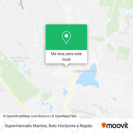 Supermercado Martins mapa