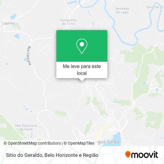 Sitio do Geraldo mapa