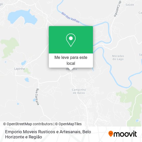 Emporio Moveis Rusticos e Artesanais mapa