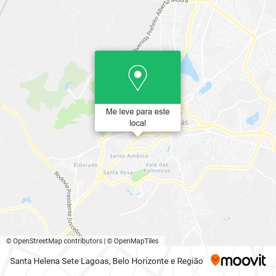 Santa Helena Sete Lagoas mapa