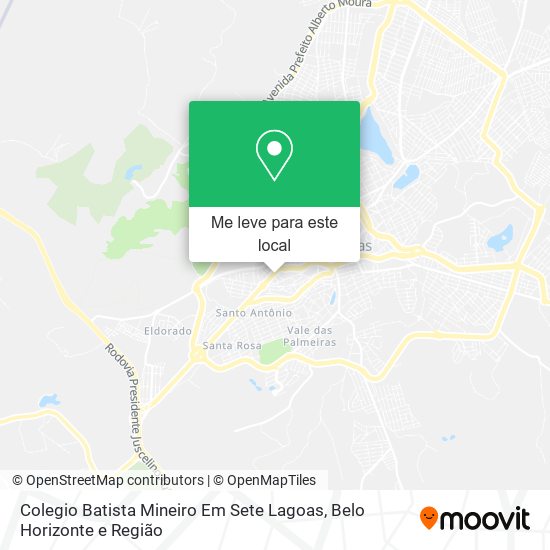 Colegio Batista Mineiro Em Sete Lagoas mapa