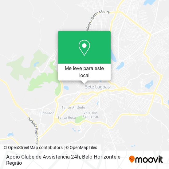 Apoio Clube de Assistencia 24h mapa