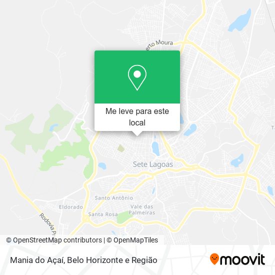 Mania do Açaí mapa