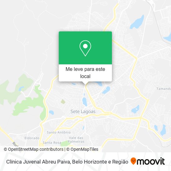 Clínica Juvenal Abreu Paiva mapa