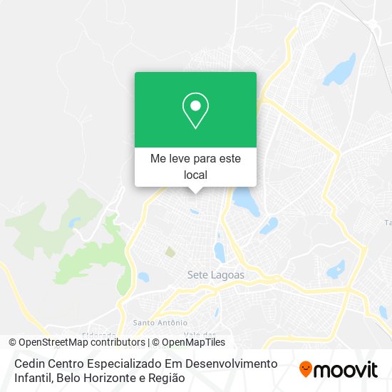 Cedin Centro Especializado Em Desenvolvimento Infantil mapa