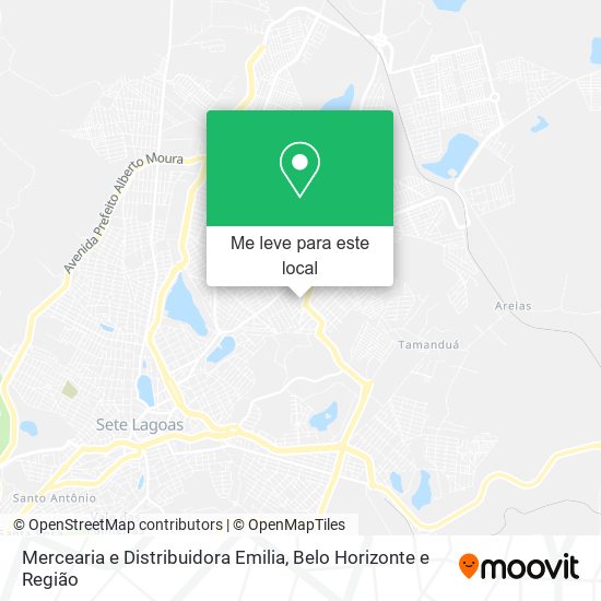 Mercearia e Distribuidora Emilia mapa