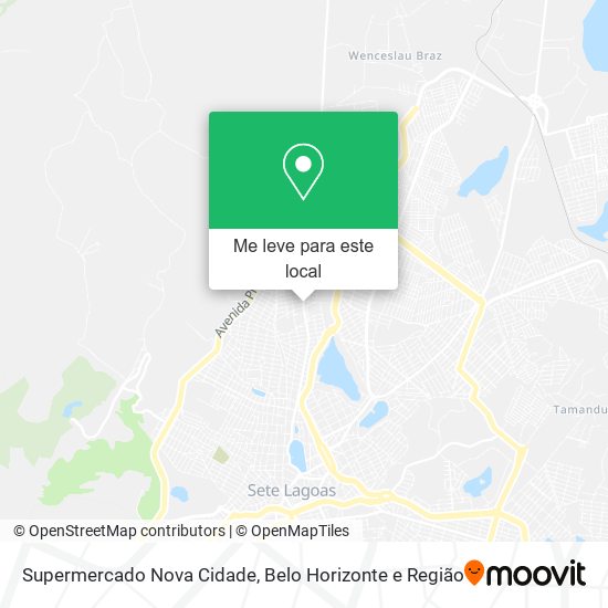 Supermercado Nova Cidade mapa