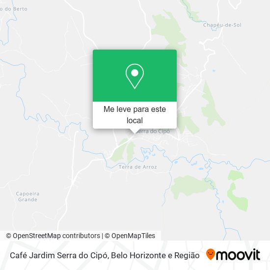 Café Jardim Serra do Cipó mapa