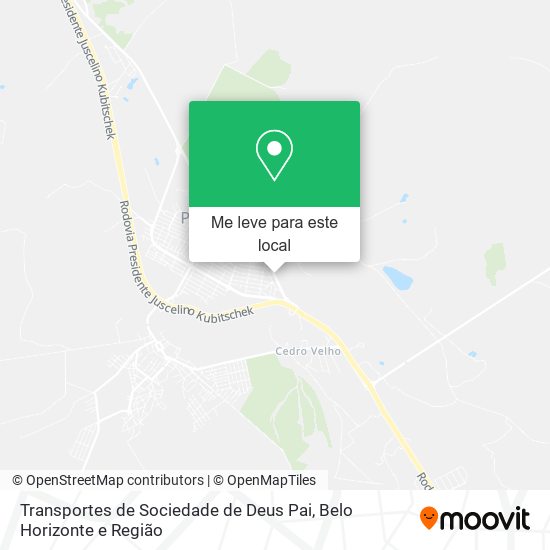 Transportes de Sociedade de Deus Pai mapa