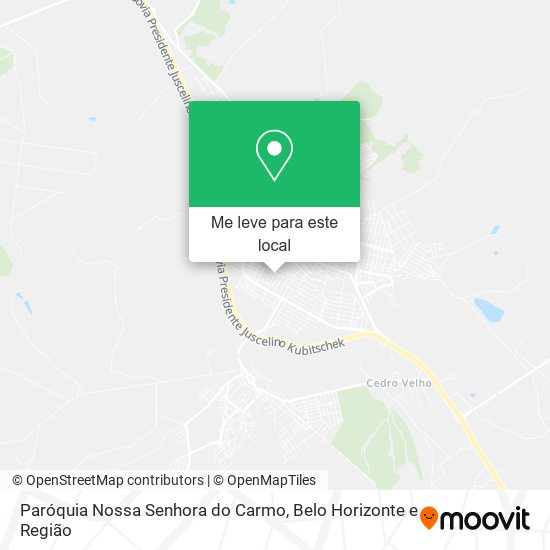 Paróquia Nossa Senhora do Carmo mapa