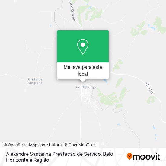 Alexandre Santanna Prestacao de Servico mapa