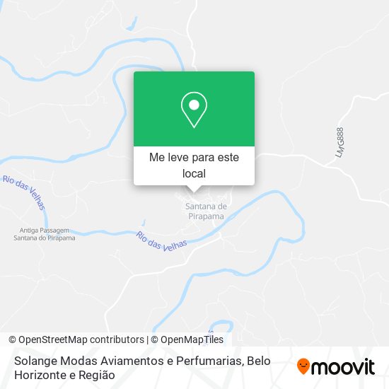 Solange Modas Aviamentos e Perfumarias mapa