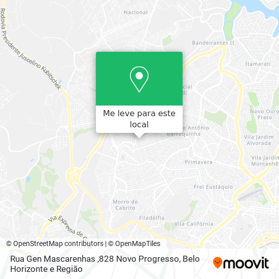 Rua Gen Mascarenhas ,828 Novo Progresso mapa