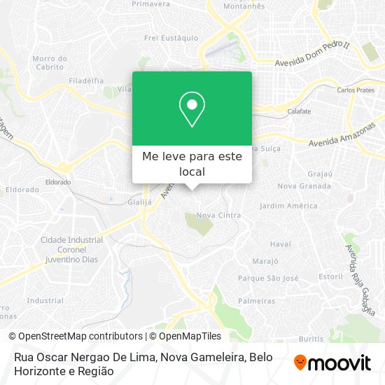 Rua Oscar Nergao De Lima, Nova Gameleira mapa