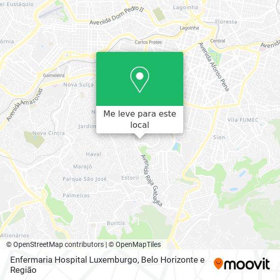 Enfermaria Hospital Luxemburgo mapa