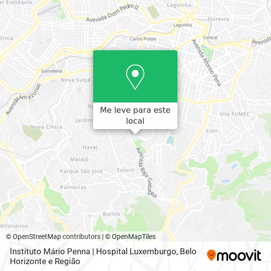 Instituto Mário Penna | Hospital Luxemburgo mapa