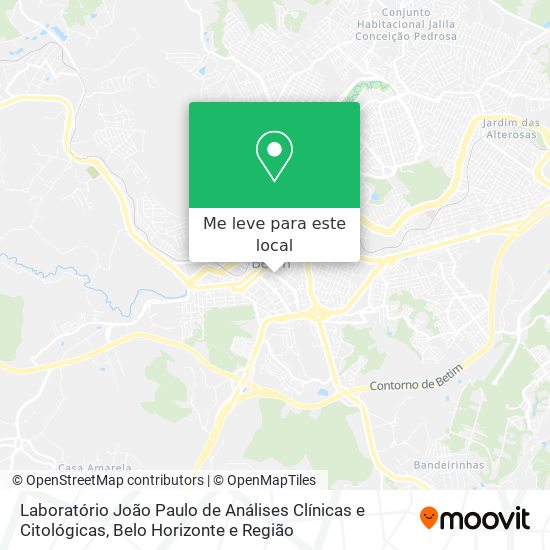 Laboratório João Paulo de Análises Clínicas e Citológicas mapa