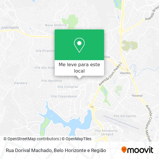 Rua Dorival Machado mapa