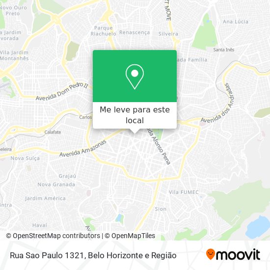 Rua Sao Paulo 1321 mapa