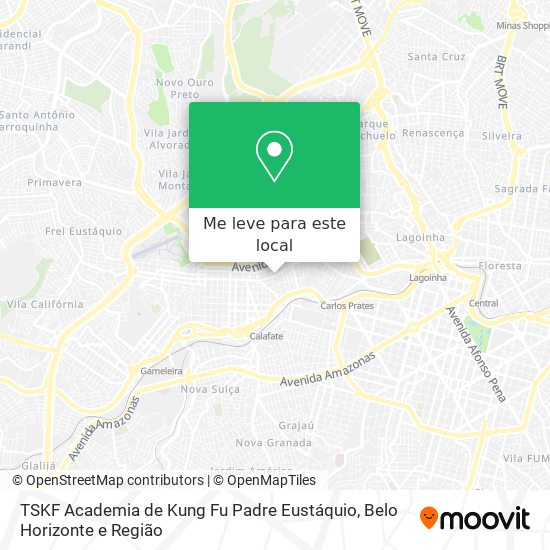TSKF Academia de Kung Fu Padre Eustáquio mapa