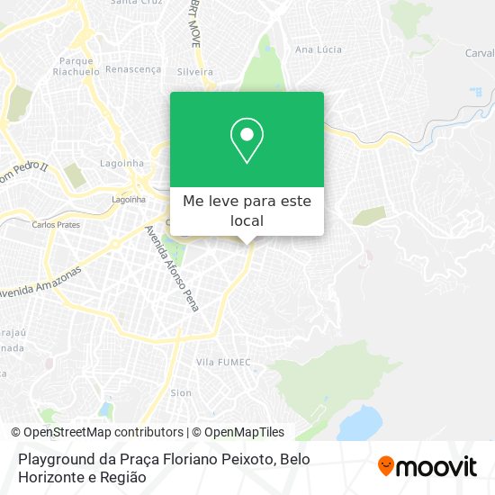Playground da Praça Floriano Peixoto mapa