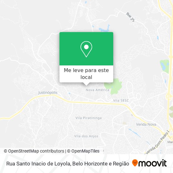 Rua Santo Inacio de Loyola mapa