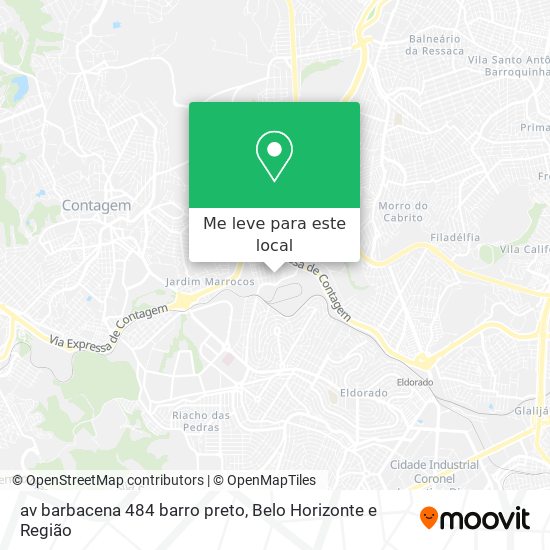 av barbacena 484 barro preto mapa