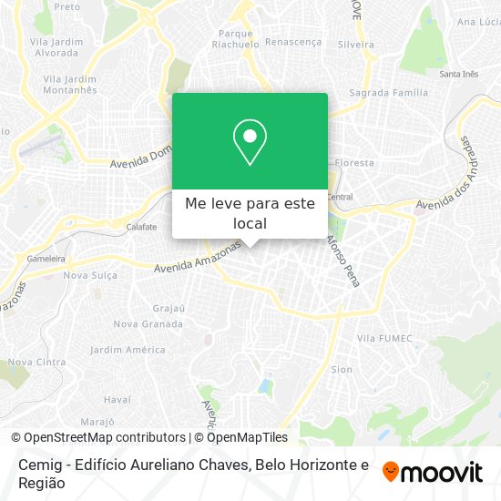 Cemig - Edifício Aureliano Chaves mapa