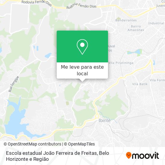 Escola estadual João Ferreira de Freitas mapa