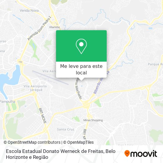 Escola Estadual Donato Werneck de Freitas mapa