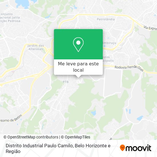 Distrito Industrial Paulo Camilo mapa
