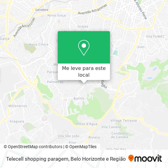 Telecell shopping paragem mapa